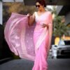 Formal Stylish Party Cotton Pink Saree