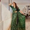 Silk Bandhani Pattern Wedding Green Saree