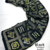 Bandhani Design Silk Black Saree