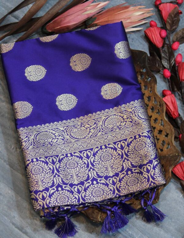 Bollywood Wedding Banarasi Blue Saree