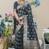 Festival wear Silk Banarasi Black Saree