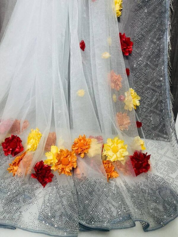 Grey Saree