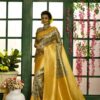 Traditional Patola Design Silk Yellow Saree