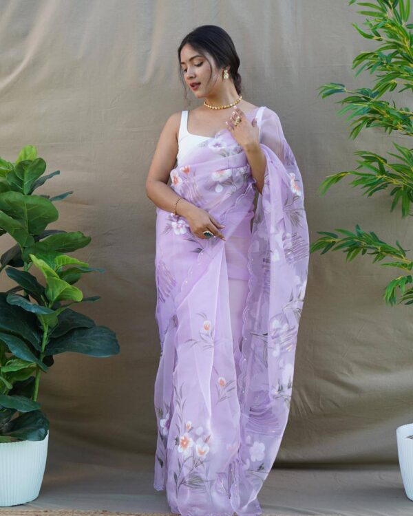 Purple Saree