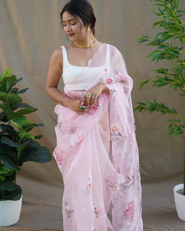 Pink Saree