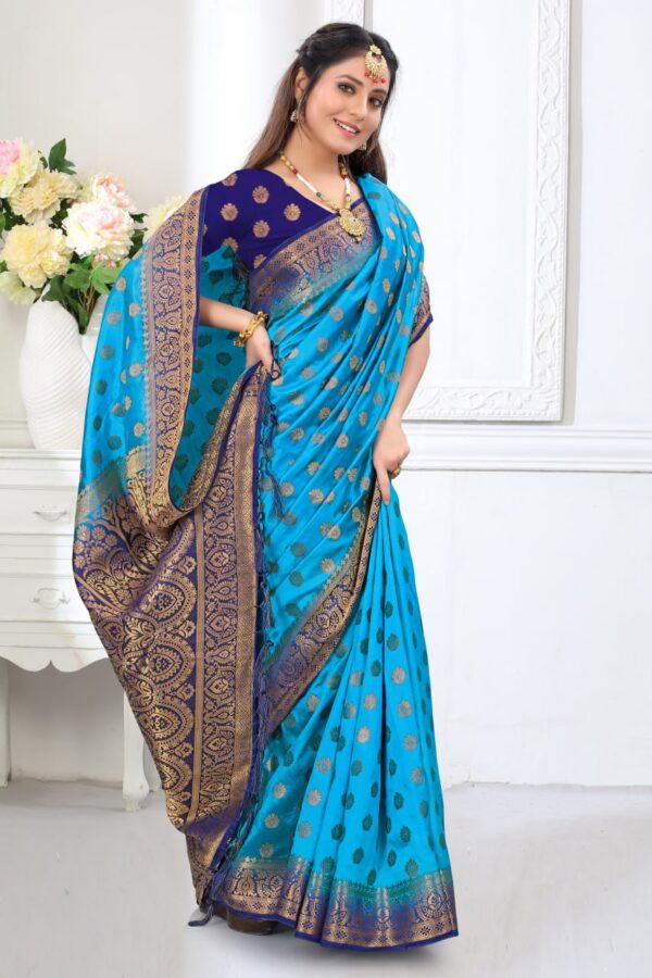 Sky Blue Saree