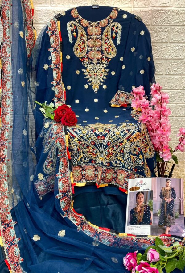 Embroidery Georgette Pakistani Suit For Eid