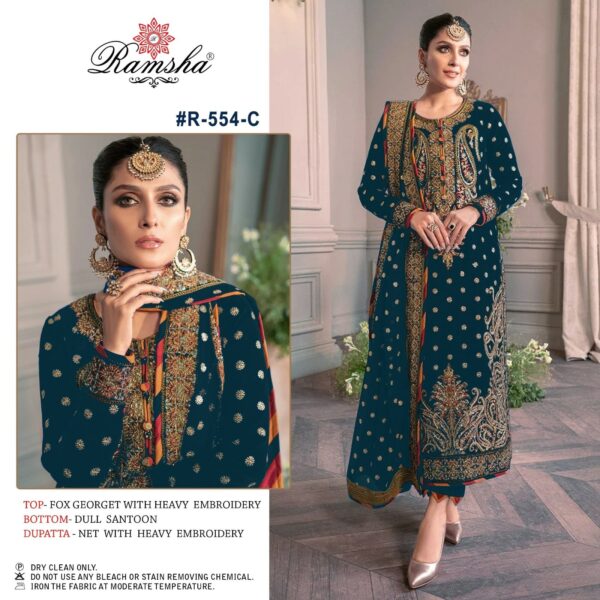 Embroidery Georgette Pakistani Suit For Eid