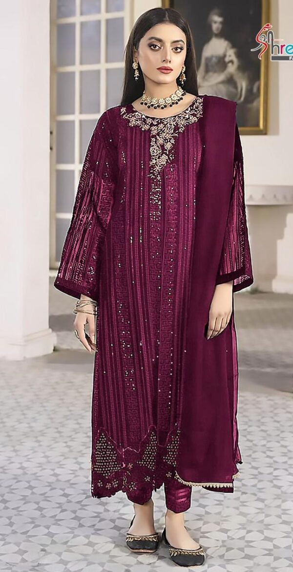 Maroon Bollywood Stylish Pakistani Suit