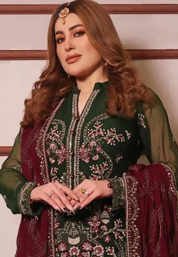 Green Anarkali Pakistani Salwar Suit