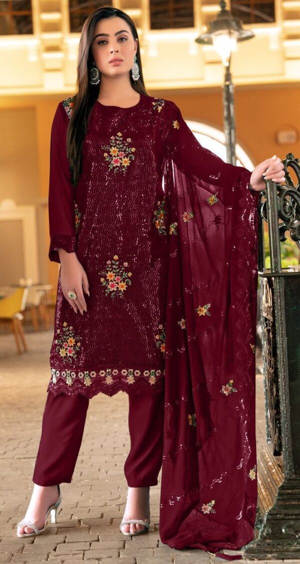 Fancy Bollywood Red Salwar Suit