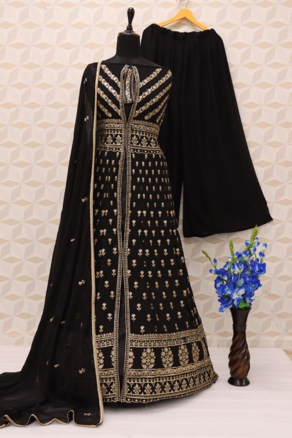 Black Designer Pakistani Suit