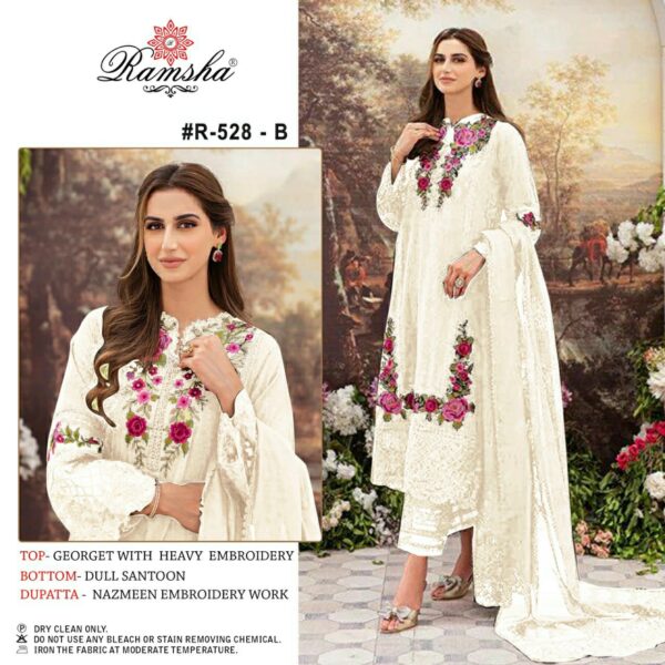 Pakistani Designer White Salwar Suit