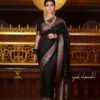 Designer Border Banarasi Silk Black Saree