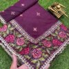 Purple Saree