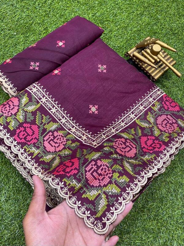 Purple Saree