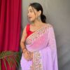 Purple Saree