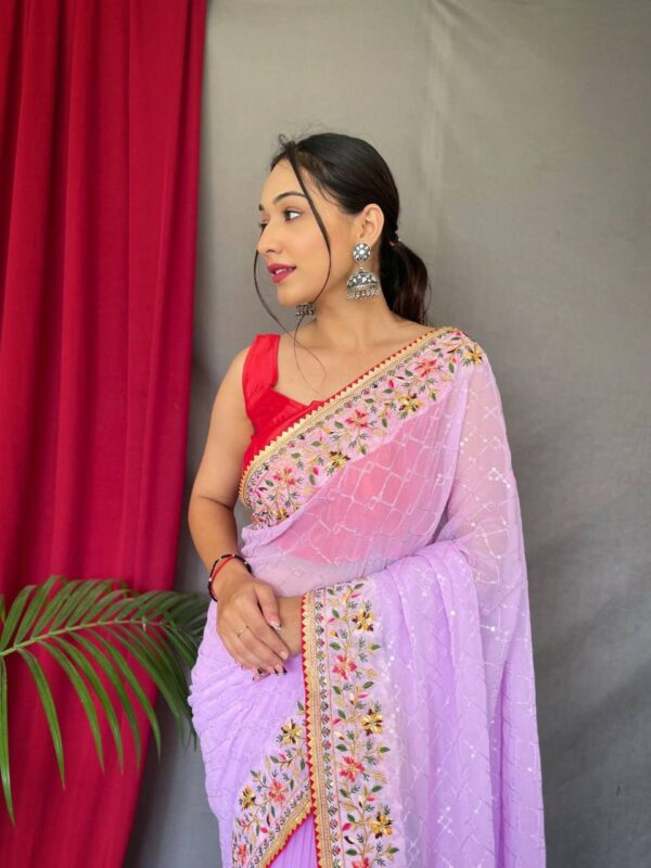 Purple Saree