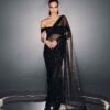 Fancy Bollywood Net Sequence Black Saree