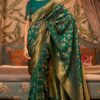 Banarasi Wedding Designer Silk Green Saree