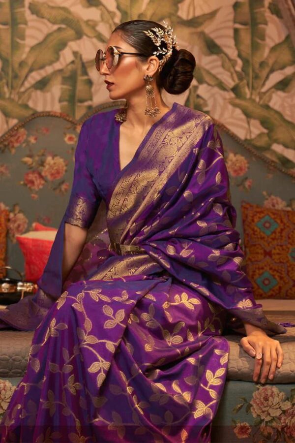 Purple Saree