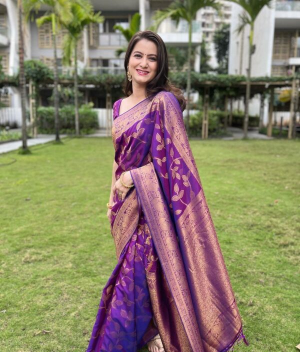 Purple Saree