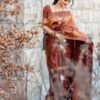 Banarasi Designer Silk Maroon Saree