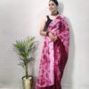 Traditional Stylish Ready To Wear Pink Saree