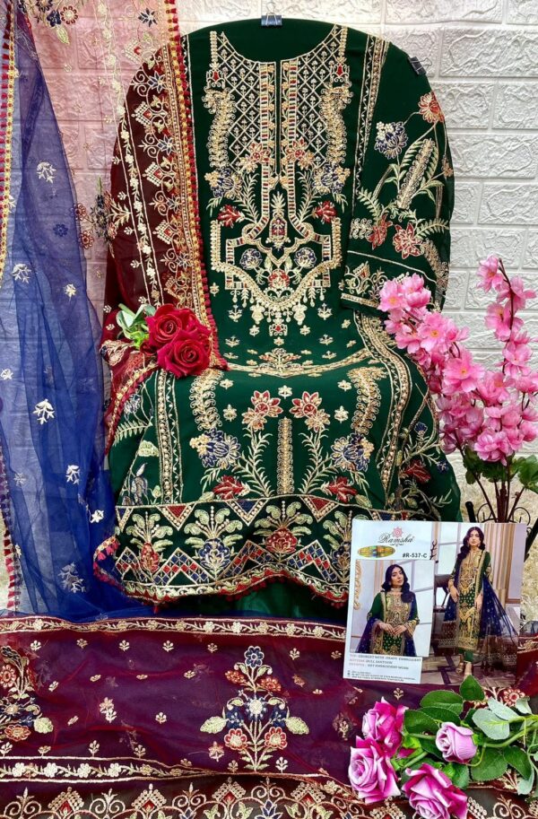 Green Pakistani Wedding Bollywood Suit