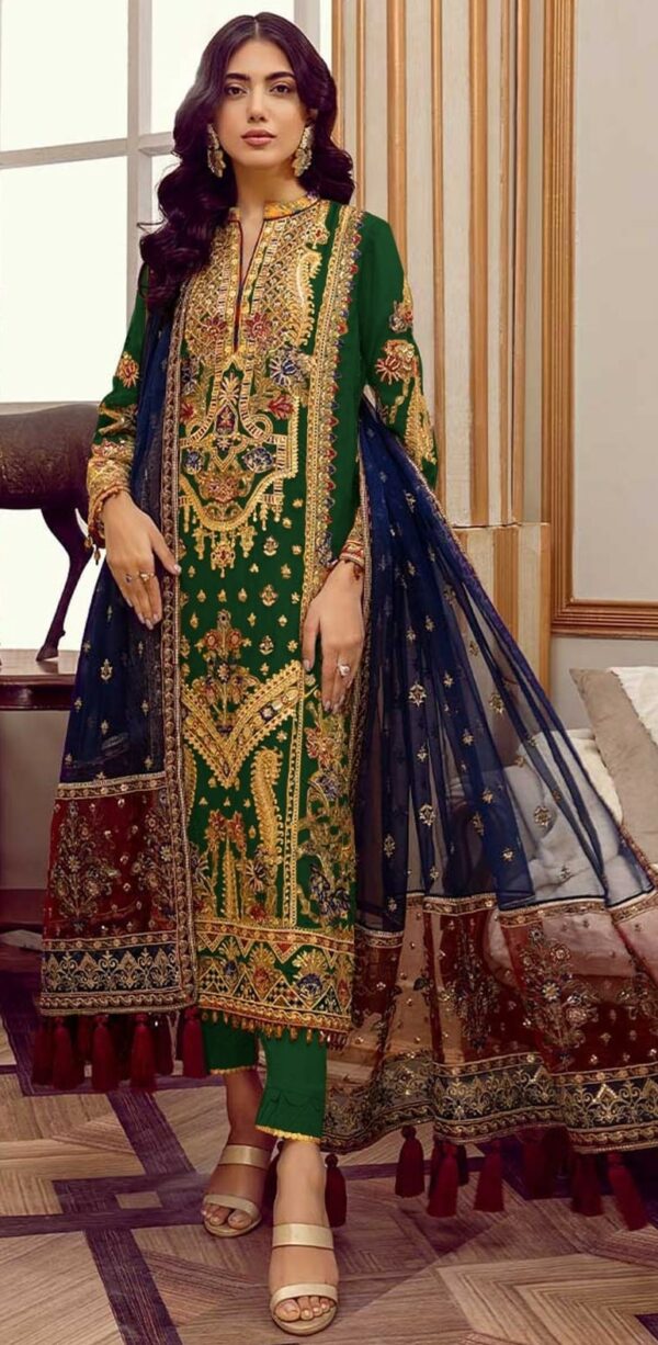 Green Pakistani Wedding Bollywood Suit