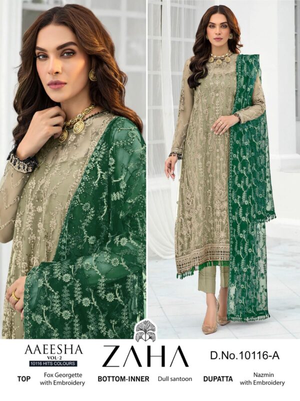 Green Pakistani Salwar Kameez Suit