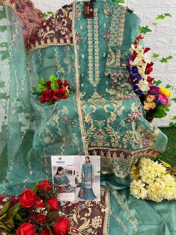 Sky Blue Pakistani Wedding Salwar Suit