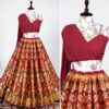 Online Red Banarasi Lahenga Choli