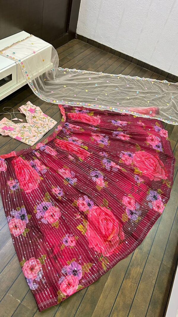 Online Pink Lahenga Choli Uk