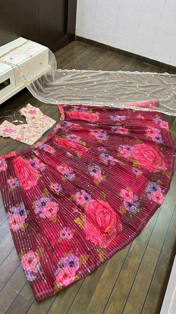 Online Pink Lahenga Choli Uk