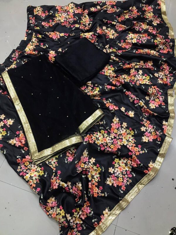 Balck Designer Stylish Lahenga Choli