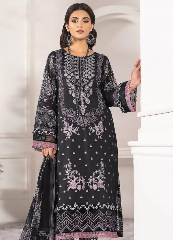 Black Pakistani Anarkali Pair Suit