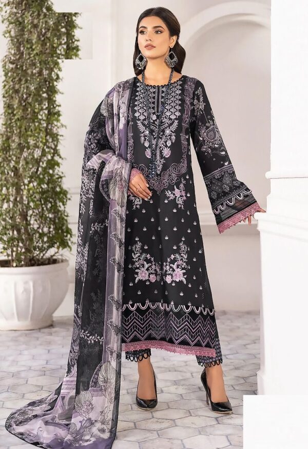 Black Pakistani Anarkali Pair Suit