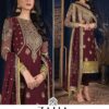 Maroon Stylish Party Wear Pakistani Suit