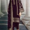 Maroon Stylish Fancy Pakistani Suit