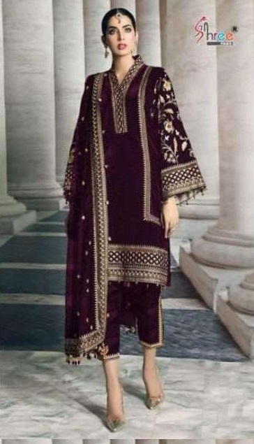 Maroon Stylish Fancy Pakistani Suit