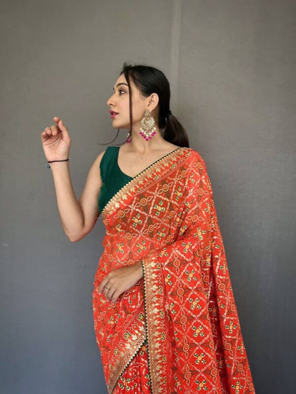 Orange Saree