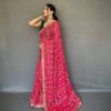 Traditional Pink Saree in Badhani