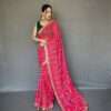 Traditional Pink Saree in Badhani
