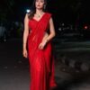 Wedding Sequence work Red Saree