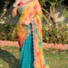 Latest Fashion Women Wear Multi Color Saree