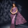 Wedding Fancy Wear Sequence Purple Saree