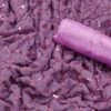 Traditional Sequence Work Purple Saree