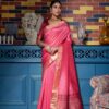 Wedding Banarasi Women Silk Pink Saree