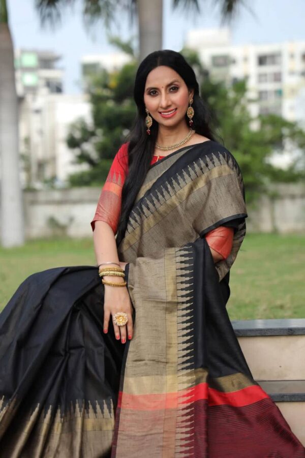 Banarasi Bollywood Silk Black Saree